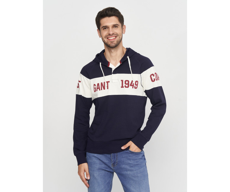 Худі GANT Chest Stripe 2047051 Evening Blue