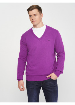 GANT Extrafine Lambswool V-Neck 8010520 Purple