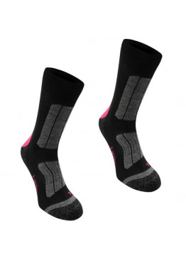 Karrimor Trekking Socks Ladies Black/Fucshia