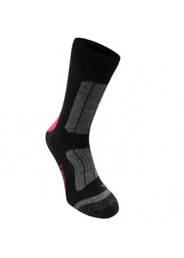 Karrimor Trekking Socks Ladies Black/Fucshia