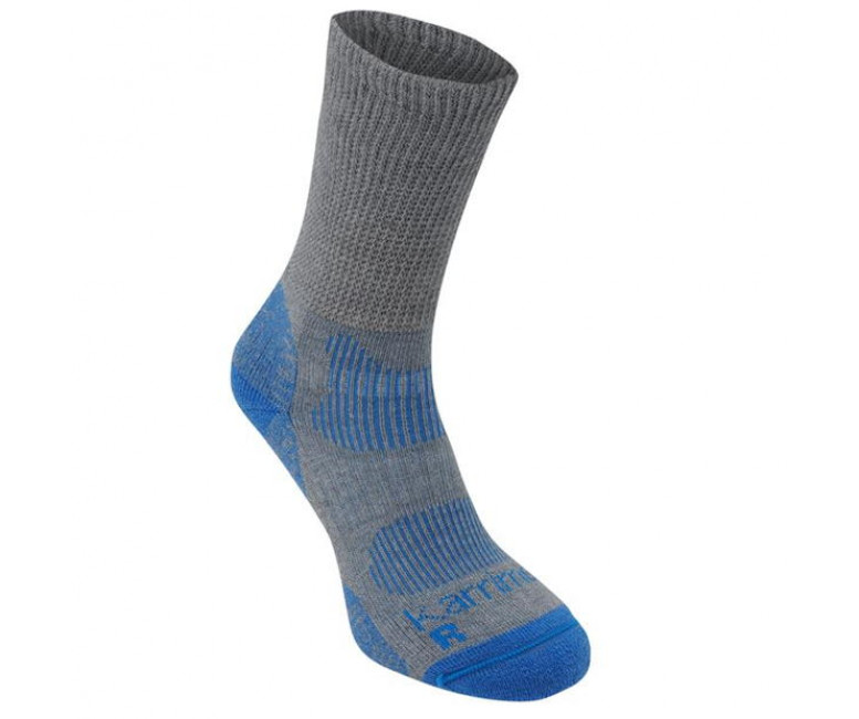 Karrimor Merino Fibre Lightweight Walking Socks Ladies Grey/Blue