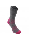 Karrimor Merino Fibre Lightweight Walking Socks Ladies Grey/Fuchsia