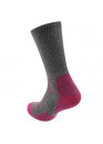 Karrimor Merino Fibre Lightweight Walking Socks Ladies Grey/Fuchsia