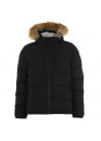 Soul Cal 2 Zip Bubble Jacket Mens Black