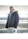 Soul Cal 2 Zip Bubble Jacket Mens Black